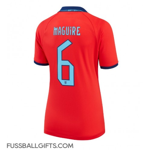 England Harry Maguire #6 Fußballbekleidung Auswärtstrikot Damen WM 2022 Kurzarm